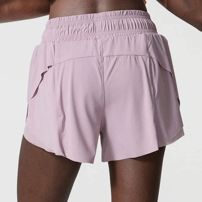 Loose Fit Running Shorts with Drawstring