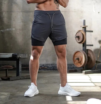 Men's High Performance 2-in-1 Running Shorts