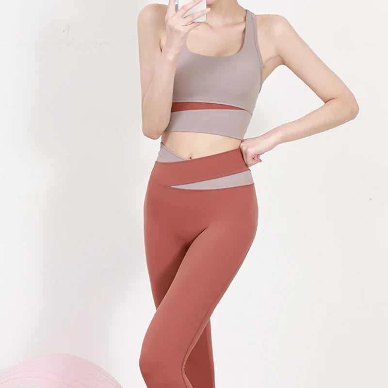 Patchwork Yoga Set for Women